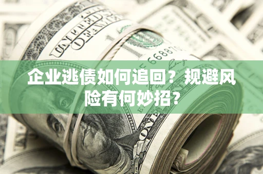 武汉企业逃债如何追回？规避风险有何妙招？