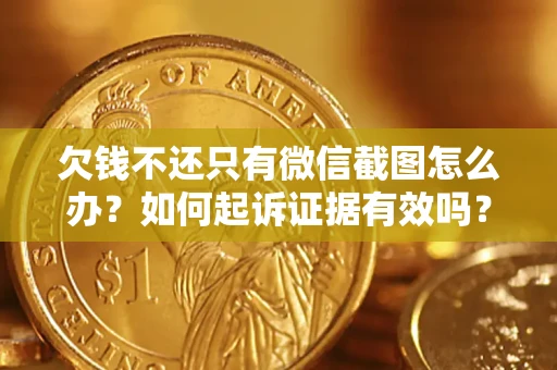 武汉欠钱不还只有微信截图怎么办？如何起诉证据有效吗？