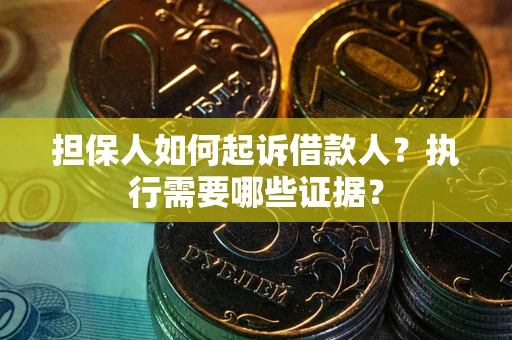 武汉担保人如何起诉借款人？执行需要哪些证据？