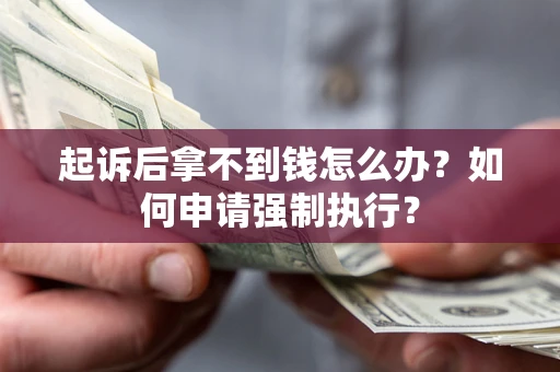 武汉起诉后拿不到钱怎么办？如何申请强制执行？