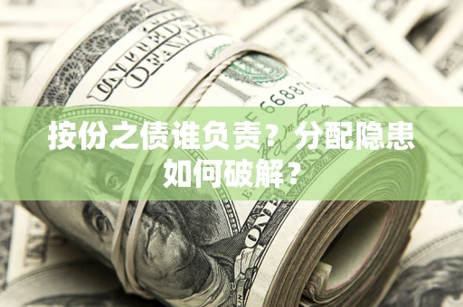 武汉按份之债谁负责？分配隐患如何破解？