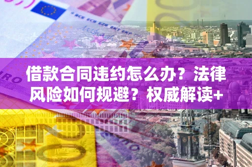 武汉借款合同违约怎么办？法律风险如何规避？权威解读+实用指南