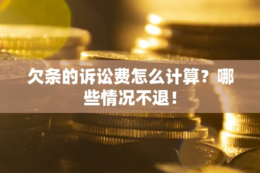 武汉欠条的诉讼费怎么计算?哪些情况不退! 武汉欠条的诉讼费怎么计算?哪些情况不退!