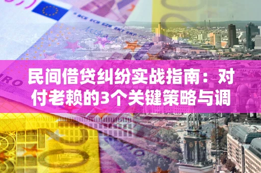 武汉民间借贷纠纷实战指南：对付老赖的3个关键策略与调解盲区解析