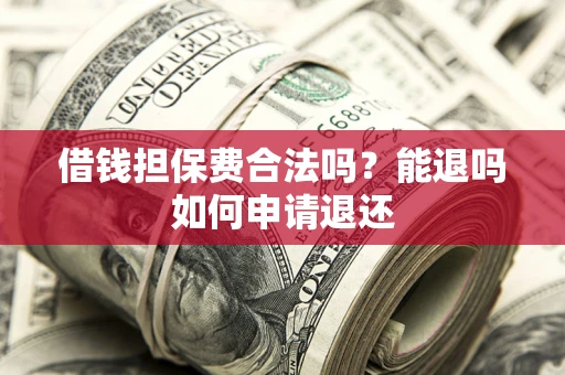 武汉借钱担保费合法吗？能退吗如何申请退还