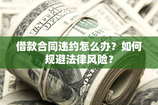 武汉借款合同违约怎么办？如何规避法律风险？